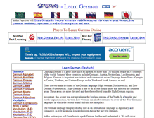 Tablet Screenshot of german.speak7.com